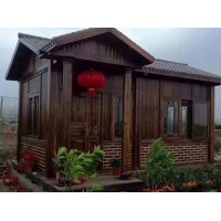 防腐木木屋，仿古木房子，門(mén)樓牌樓花窗，可來(lái)圖定做